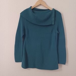 Chico's Ribbed Split Neck Sweater